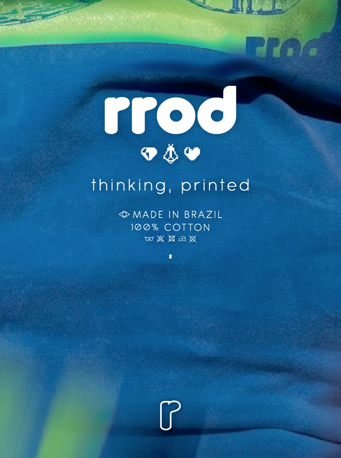rrod, tee with printed label