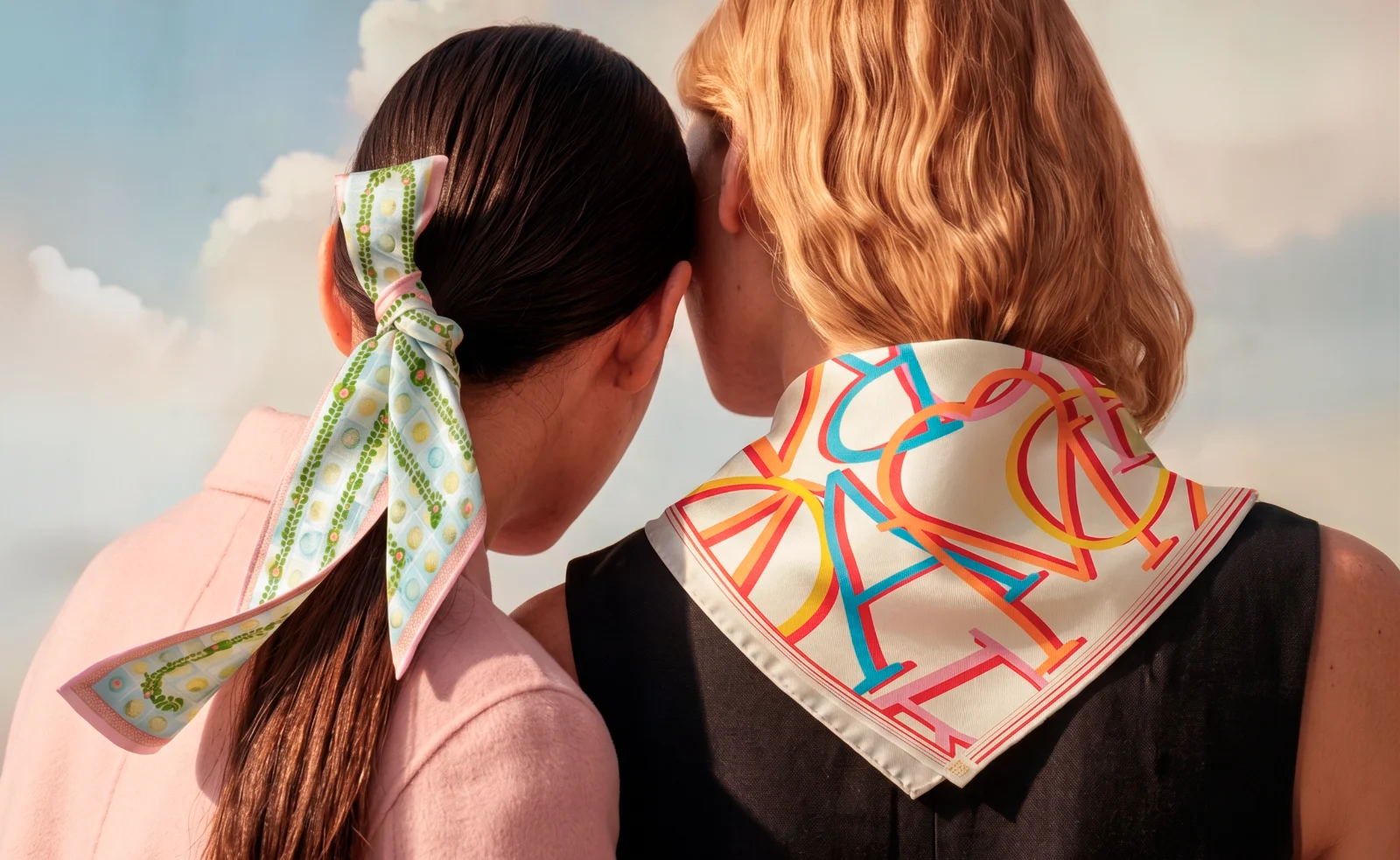CORA silk scarves